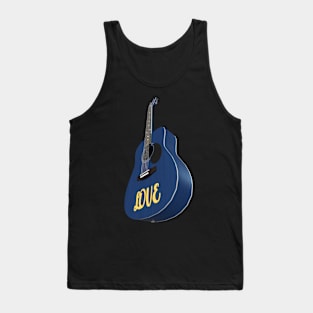 Blue Guitar – Music be the food of love Tank Top